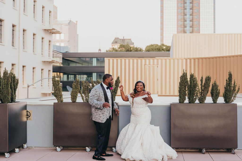 bride and grooms first dance at the Kimpton Hotel in Sacramento CA