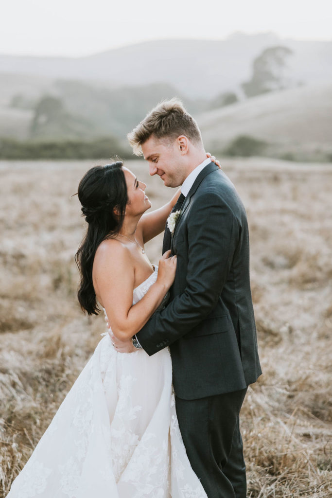 Bride and groom portraits after wedding at The Haven at Tomales | West Marin Natural Farm in Tomales, California