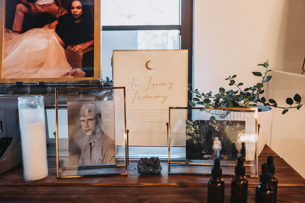 in loving memory wedding  table