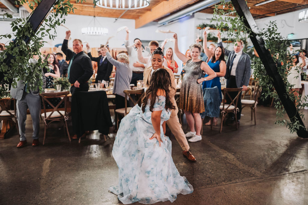 Couples first dance after wedding ceremony