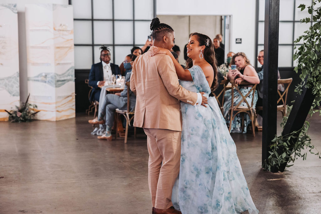Couples first dance after wedding ceremony