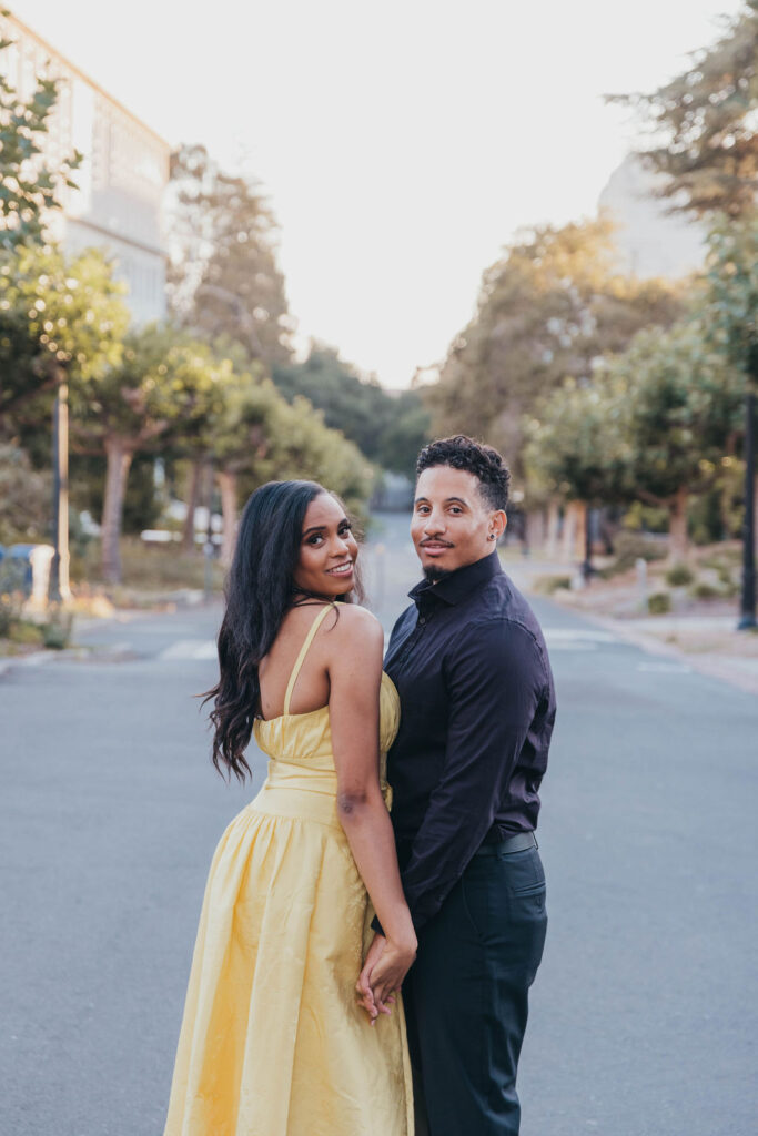 A summer engagement session in California
