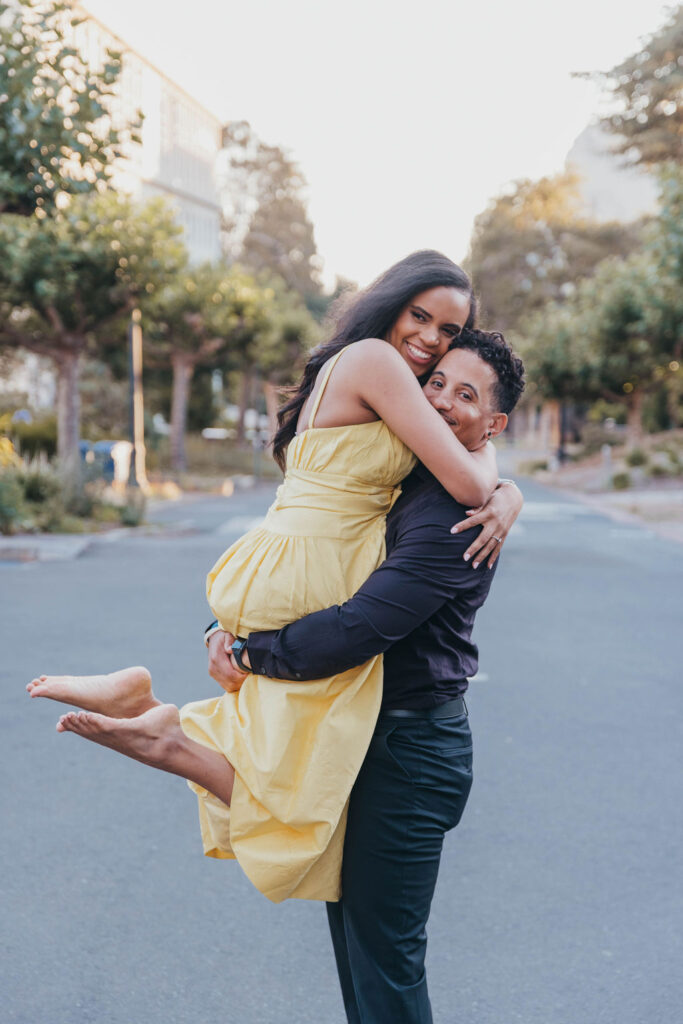 A summer engagement session in California