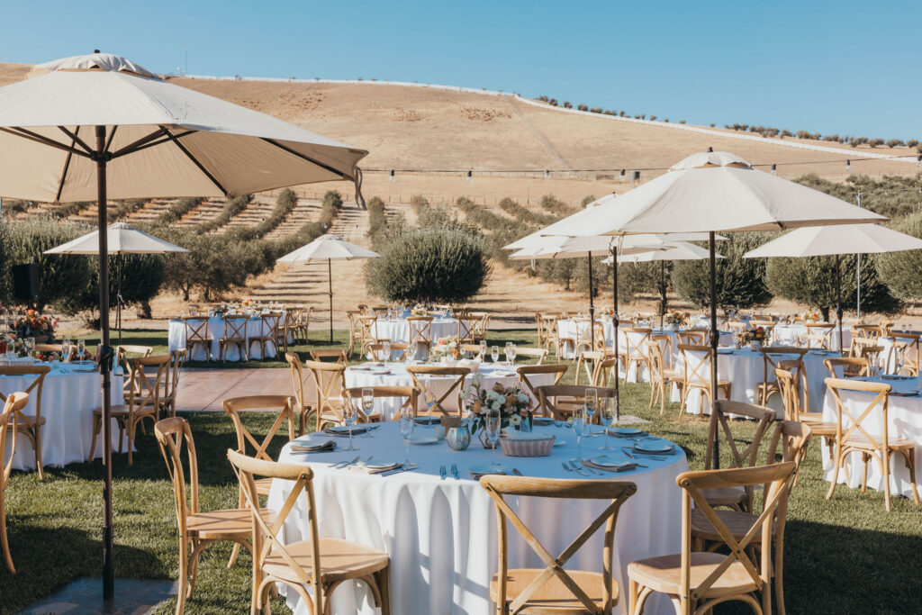 Wedding reception at The Purple Orchid Resort & Spa in Livermore California