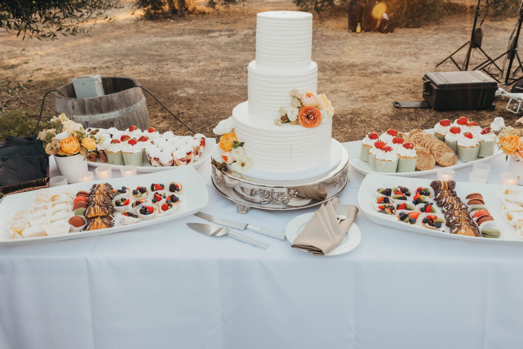 Wedding cake and desert table 