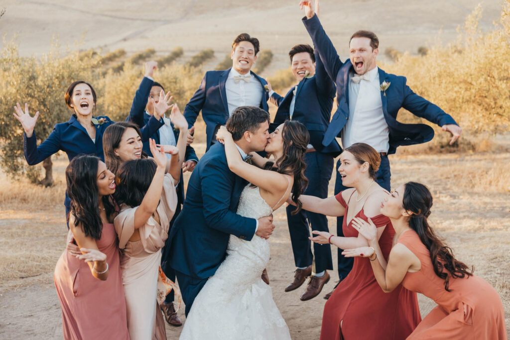 Bridal party photos at The Purple Orchid Resort & Spa in Livermore, California