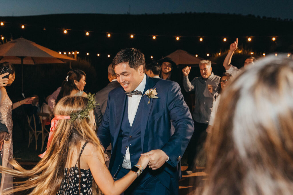 Open dancing at a California wedding in Livermore, California