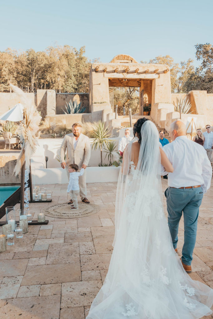 small wedding ceremony in California