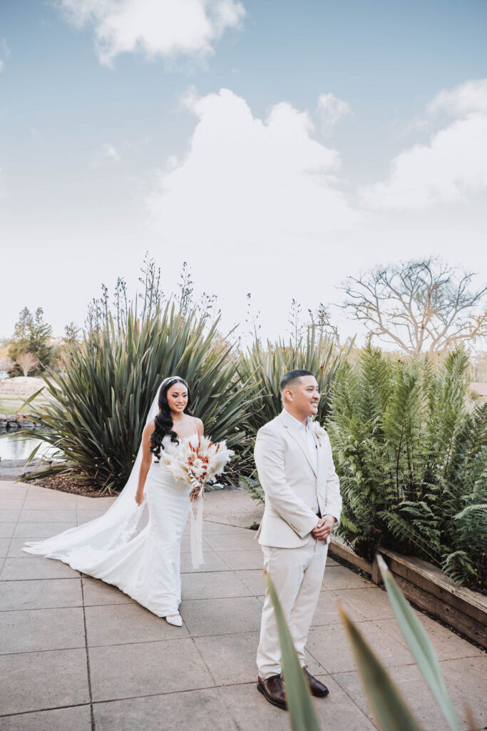 Bride and groom portraits at Stonetree Estate in Marin County in CA