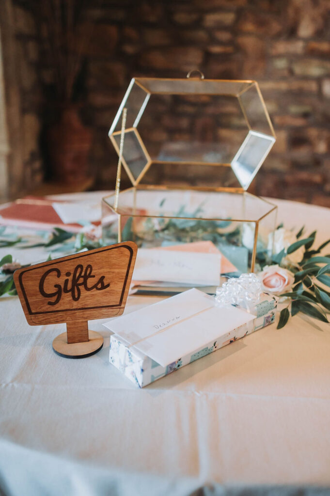 Gift and card wedding table