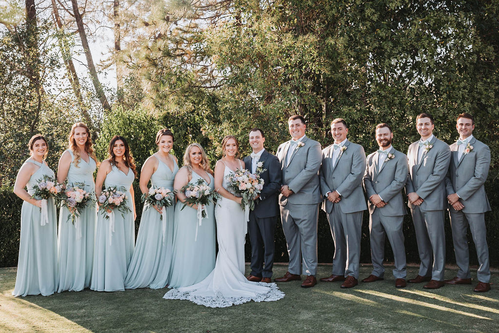 Wedding party photos at Winchester Country Club in Meadow Vista, California