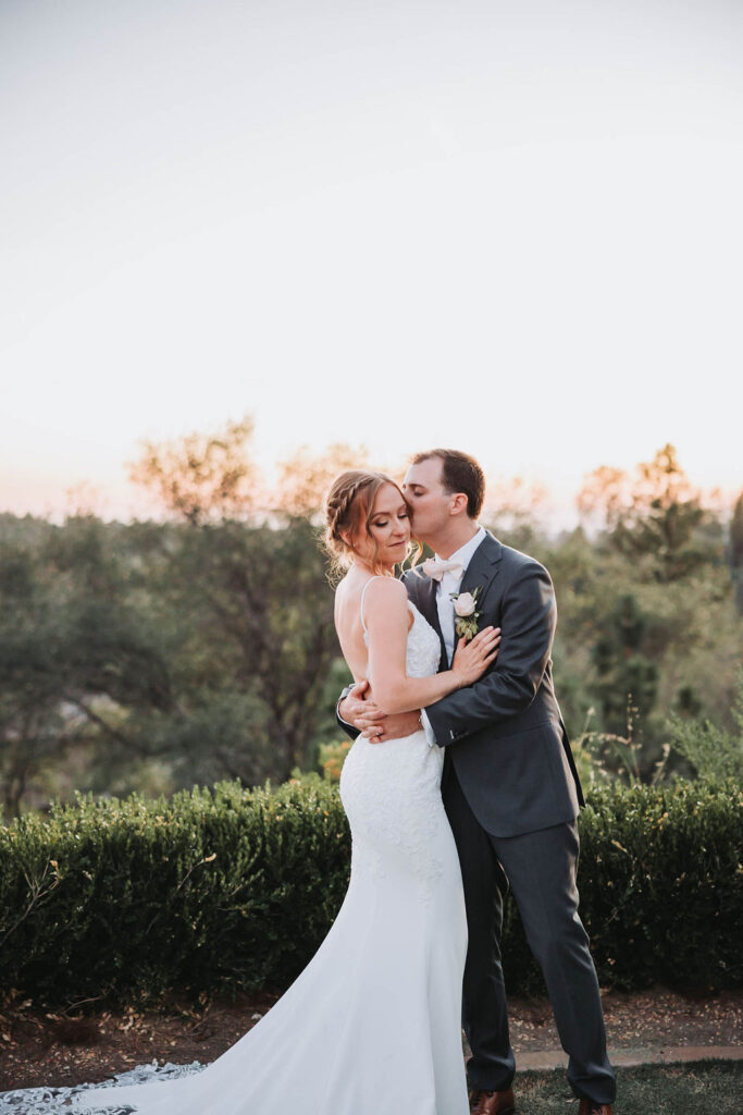 Bride and groom portraits at Winchester Country Club in Meadow Vista, California