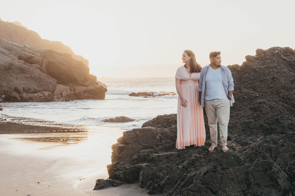 Sunset engagement photos in California