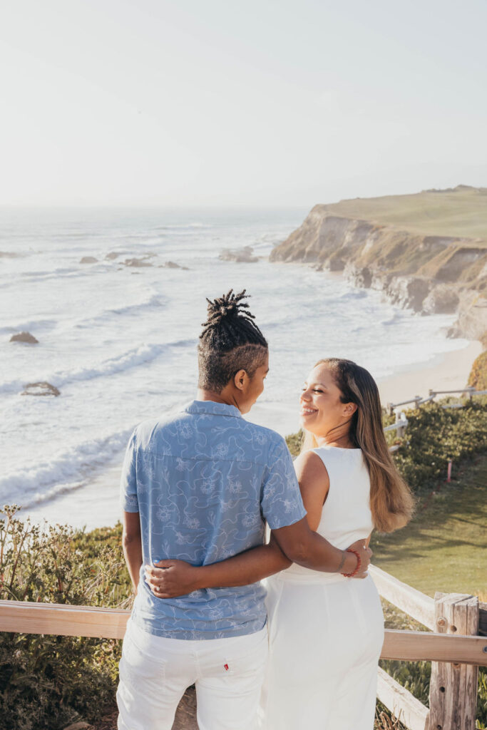 Beach engagement session in Northern California