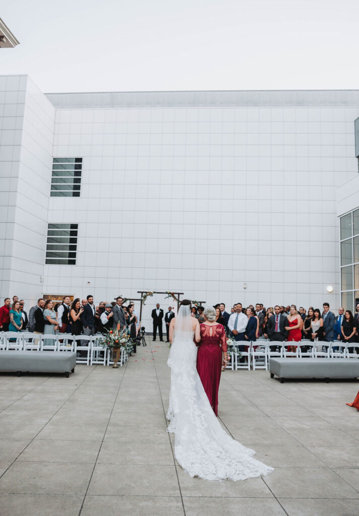Art Museum wedding ceremony at Crocker Art Museum in Sacramento California