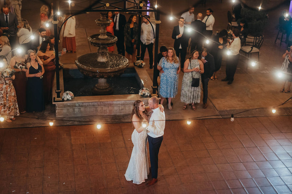 Bride and grooms first dance