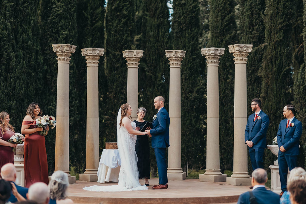 A Grand Island Mansion wedding ceremony in Northern California