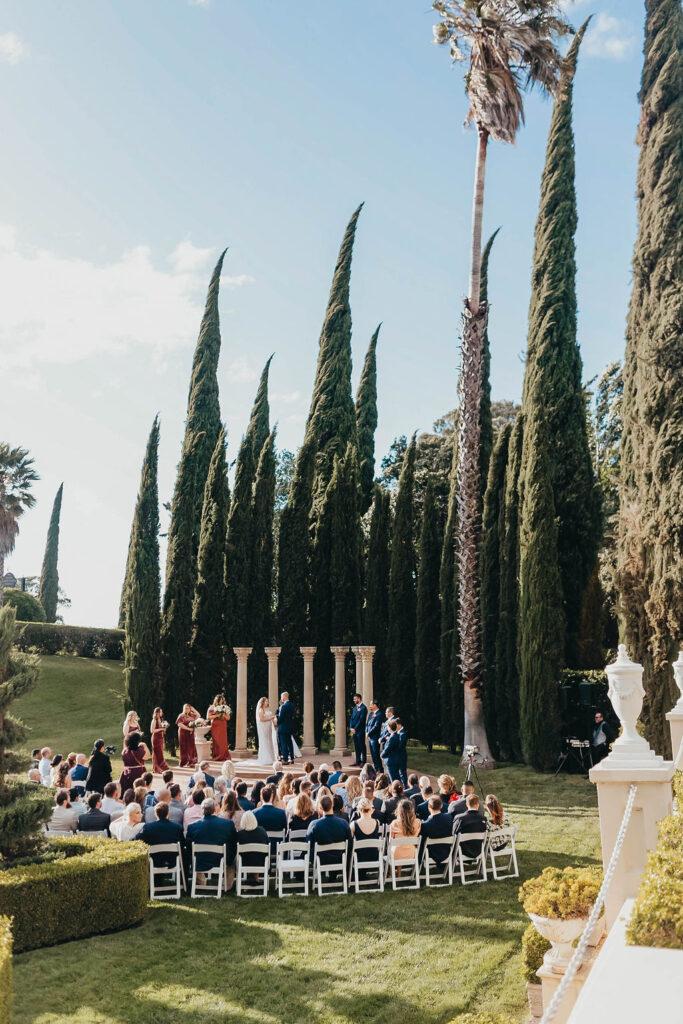 A Grand Island Mansion wedding ceremony in Northern California