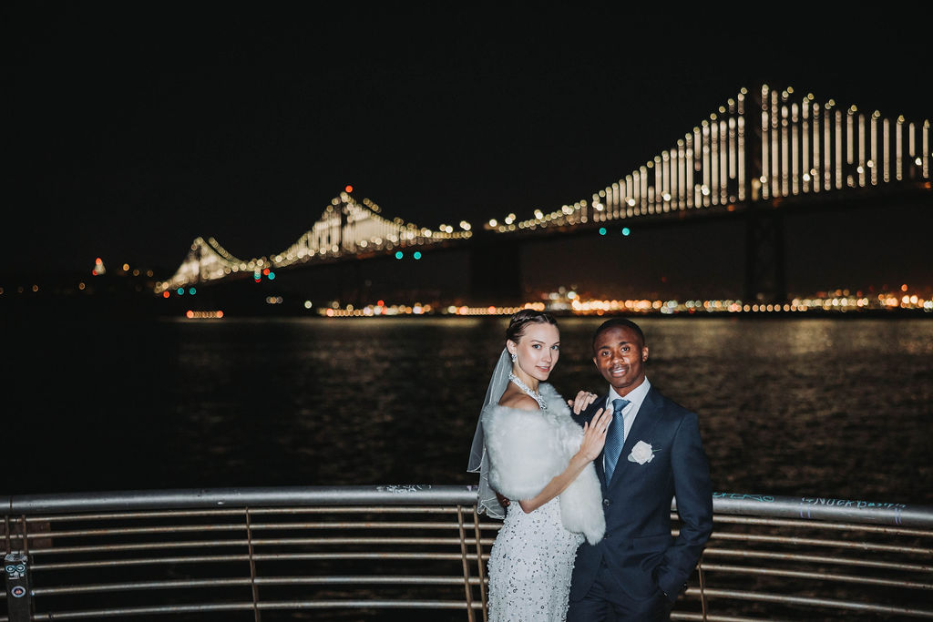 Bride and groom portraits in San Francisco