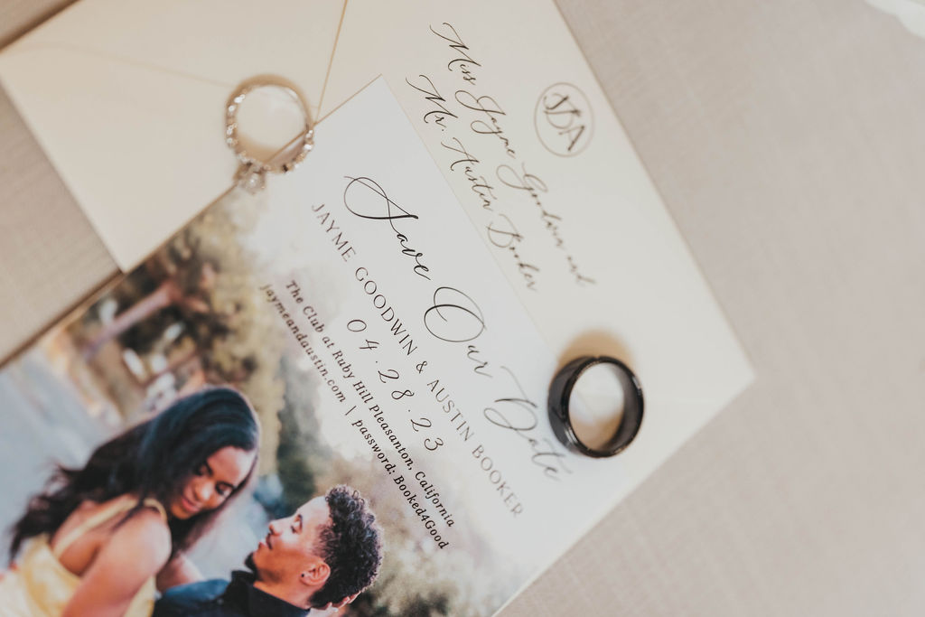 Wedding invites and rings