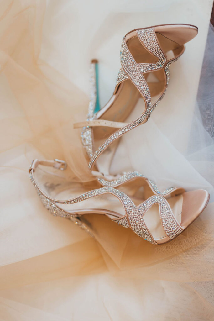 Brides wedding heels