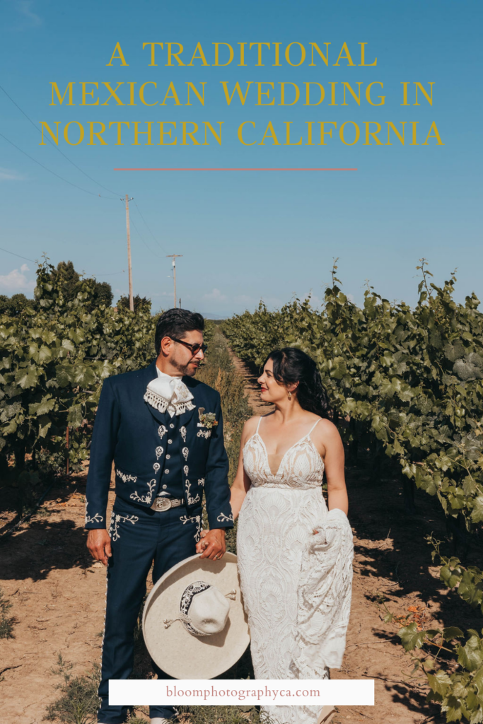 Bride and groom portraits from a traditional Mexican wedding in Northern California
