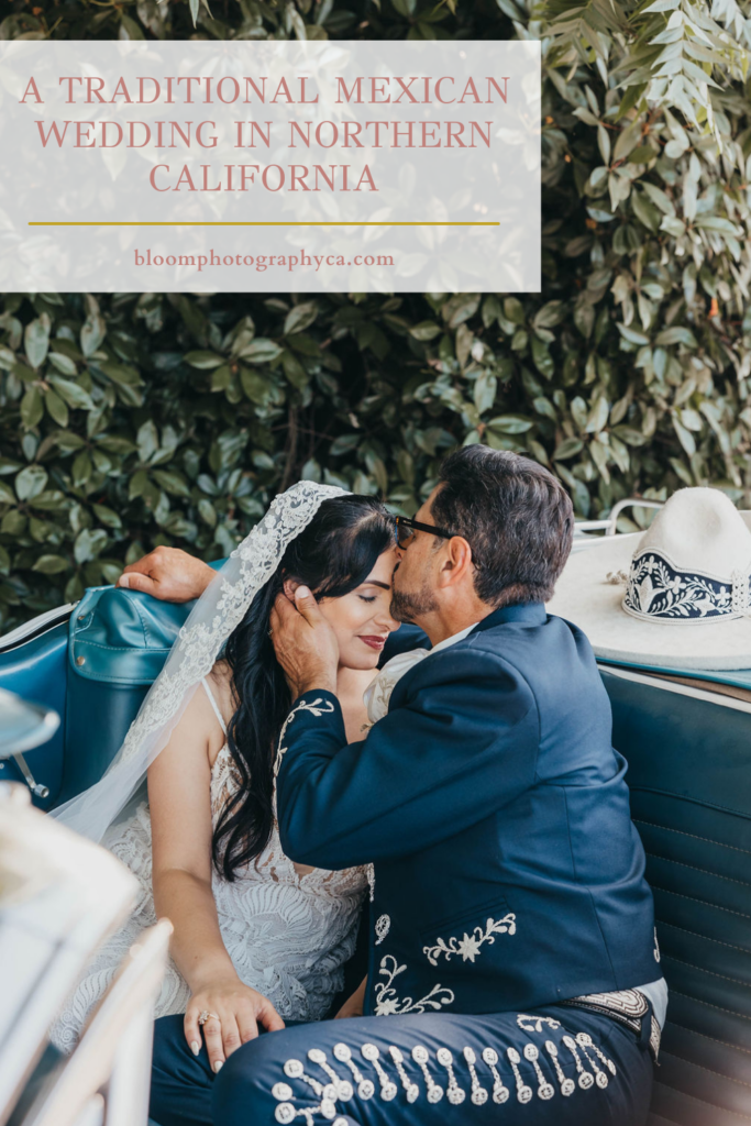 Bride and groom portraits from a traditional Mexican wedding in Northern California