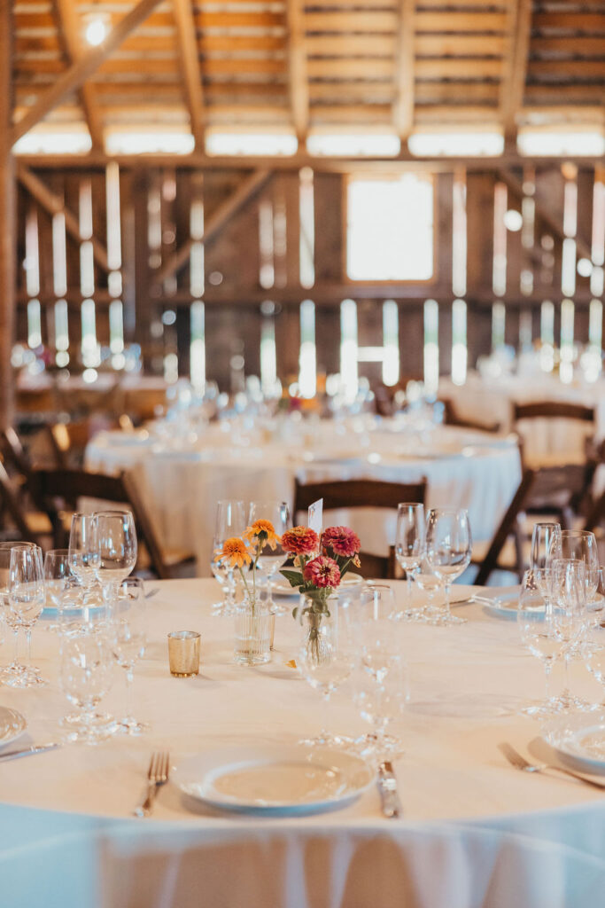 Wedding reception at The Haven at Tomales