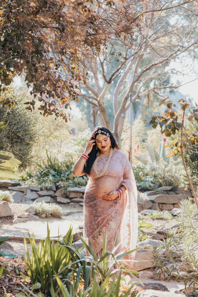 A beautiful Sacramento maternity session at WPA Rock Garden