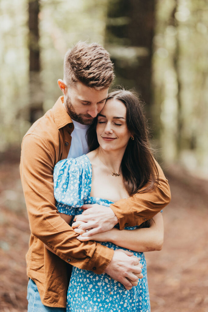 Couples Woodsy Engagement Photos in Northern California