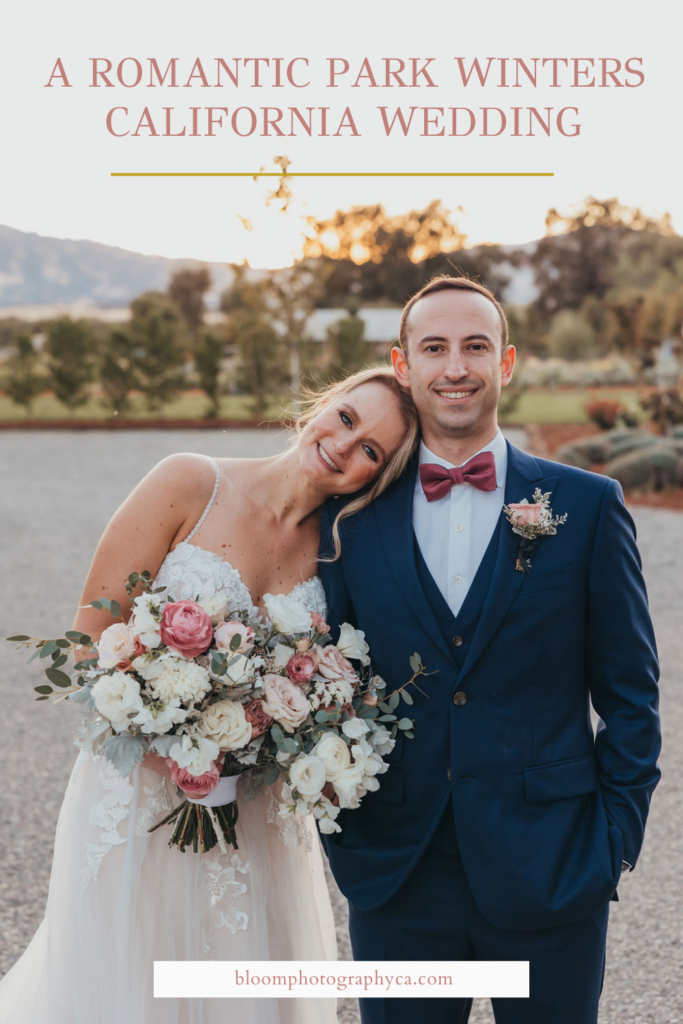 Bride and groom portraits from a Park Winter California wedding