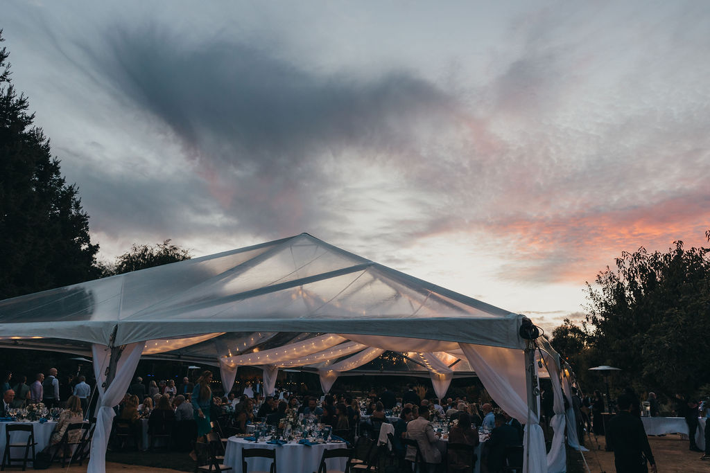 Reception during sunset