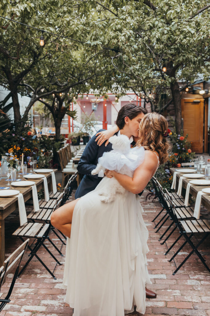 Bride and brides portraits from their Stable Cafe SF wedding
