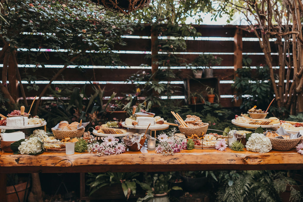Wedding food table