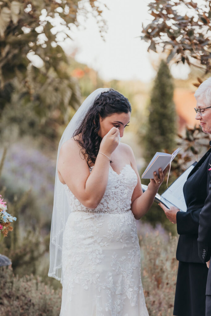 An outdoor wedding ceremony in Northern California