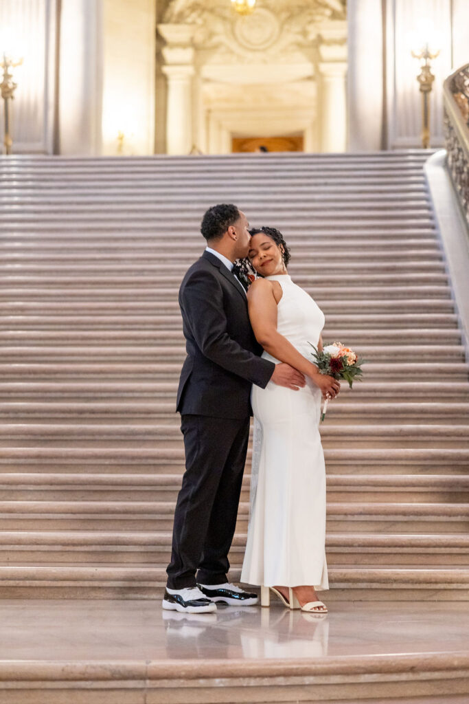 Couple eloping at SF City Hall 