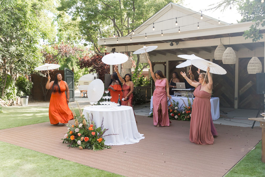 a vibrant wedding day during summer in california
