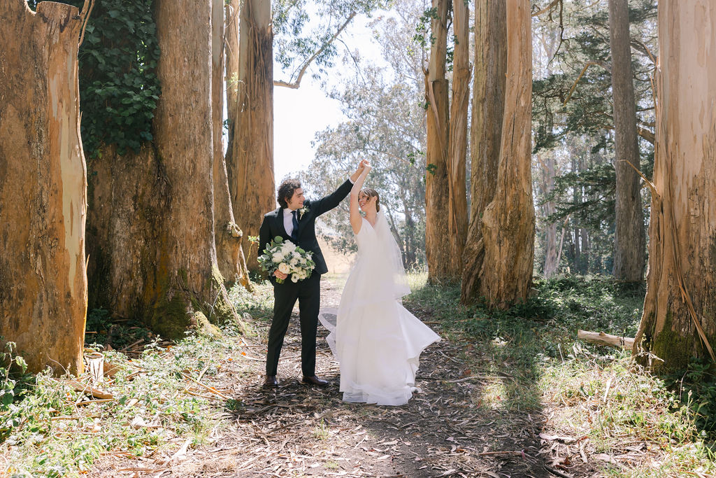 A beautiful summer wedding at The Haven at Tomales in California, showcasing a timeless and classic vibe.