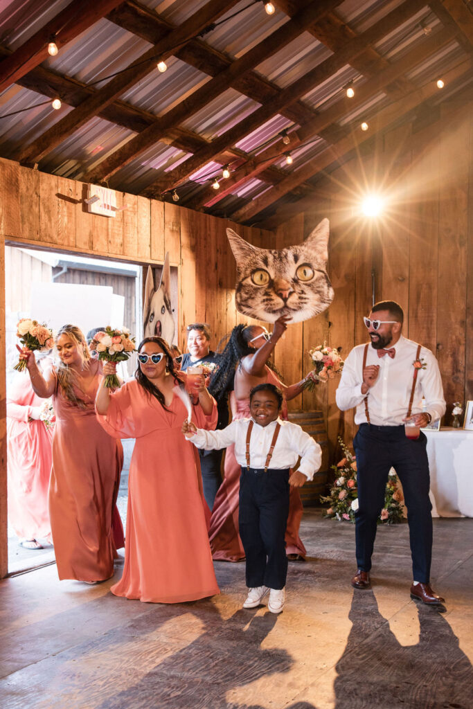 couple posing for newlywed portraits