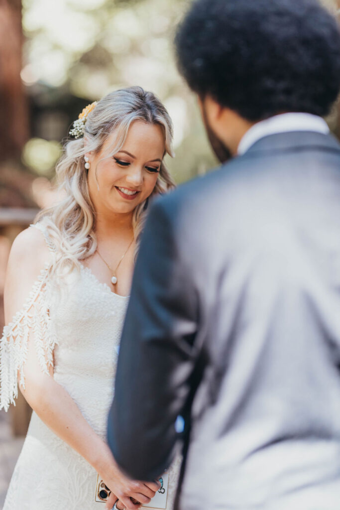 Bride and groom on their wedding day
